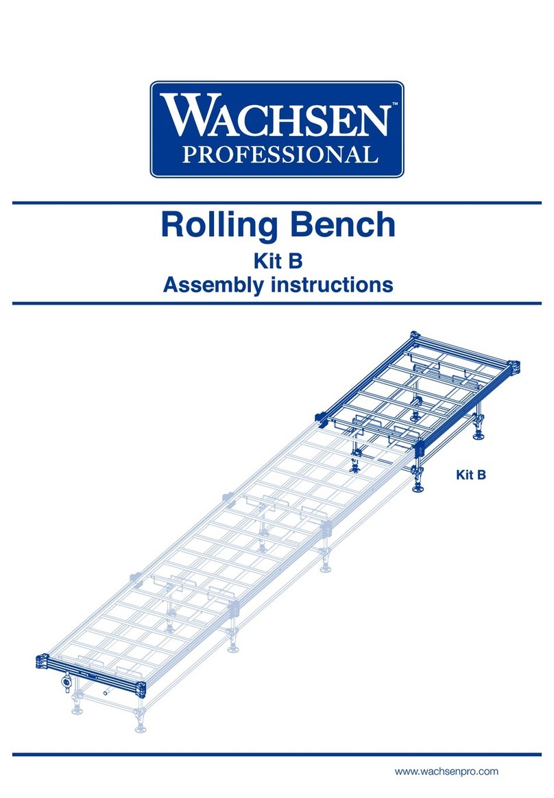 WACHSEN PROFESSIONAL Rolling Bench Kit B Assembly instructions