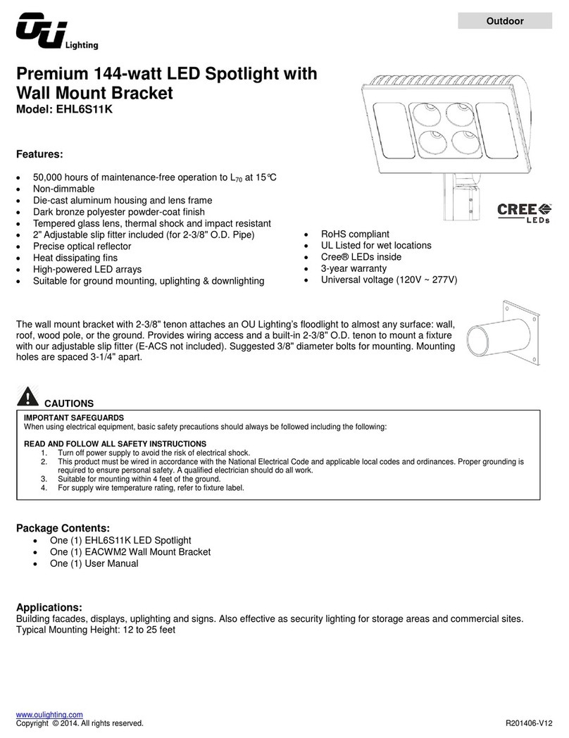 OU Lighting CREE LEDs EHL6S11K User manual