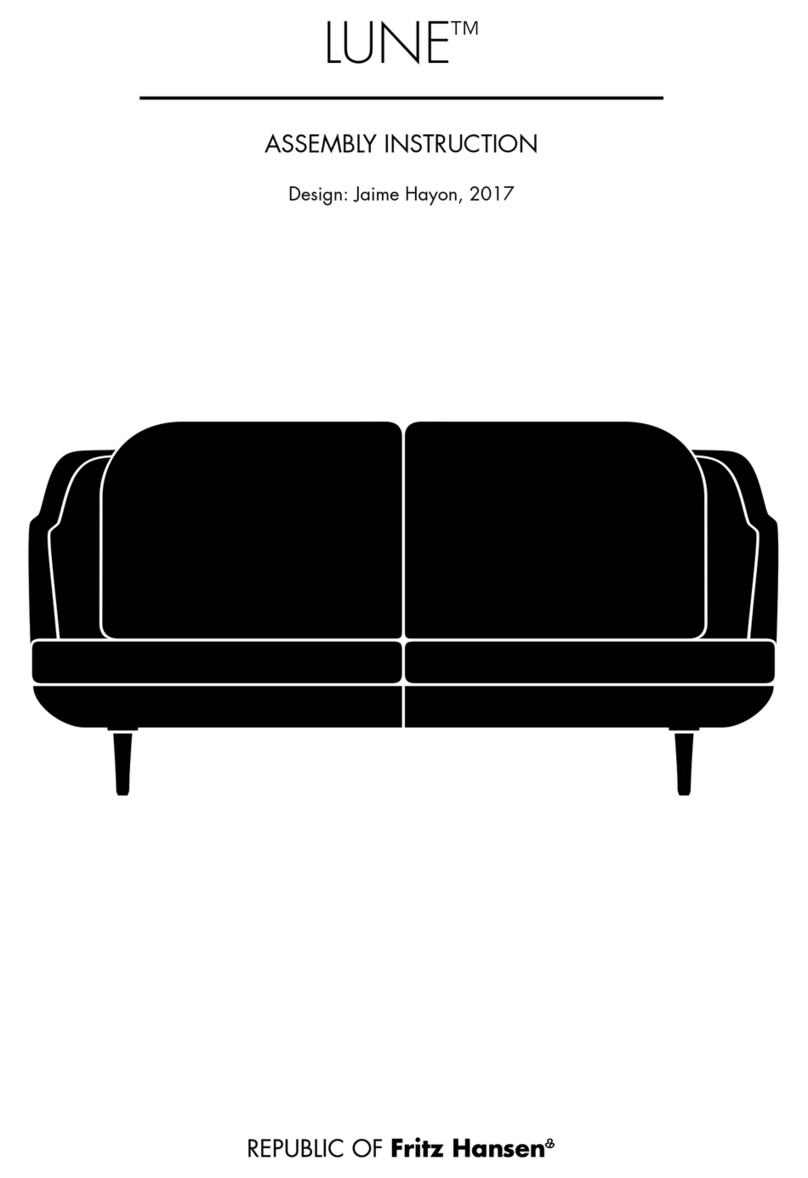 FRITZ HANSEN LUNE Assembly instruction