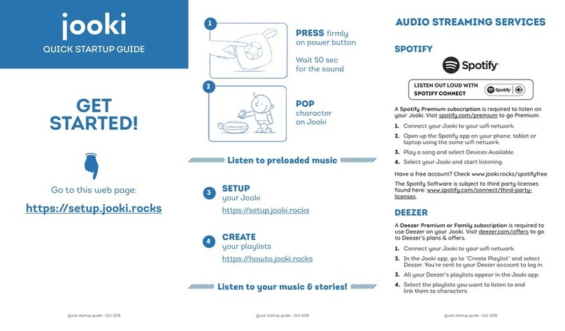 Jooki Music & Story Player quick start guide