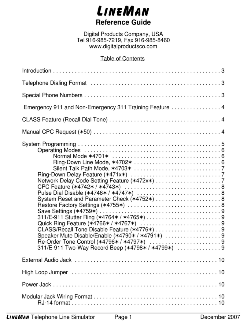 Digital Products LineMan User manual