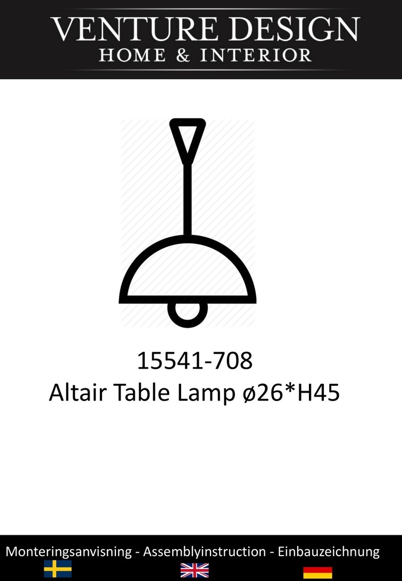 VENTURE DESIGN Altair Assembly instructions