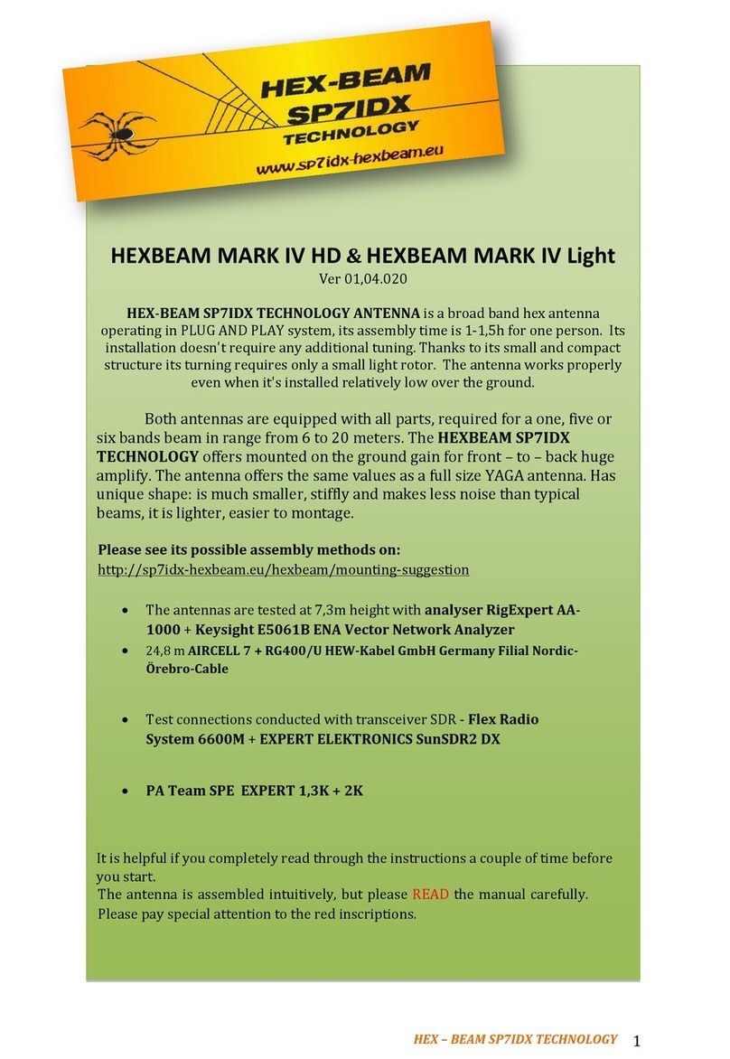 HEX-BEAM SP7IDX MARK IV HD instructions