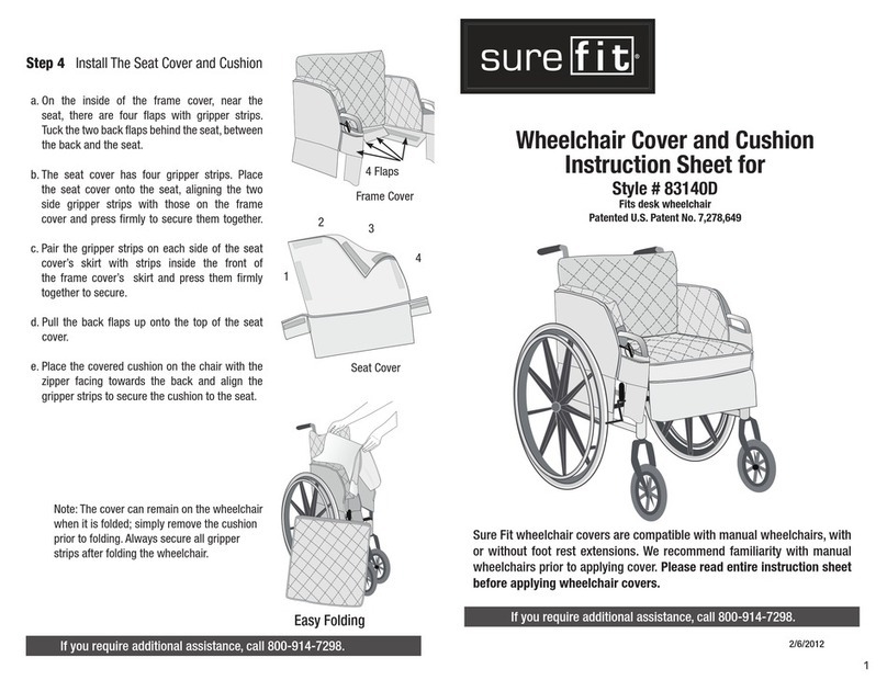 sure fit 83140D instruction sheet