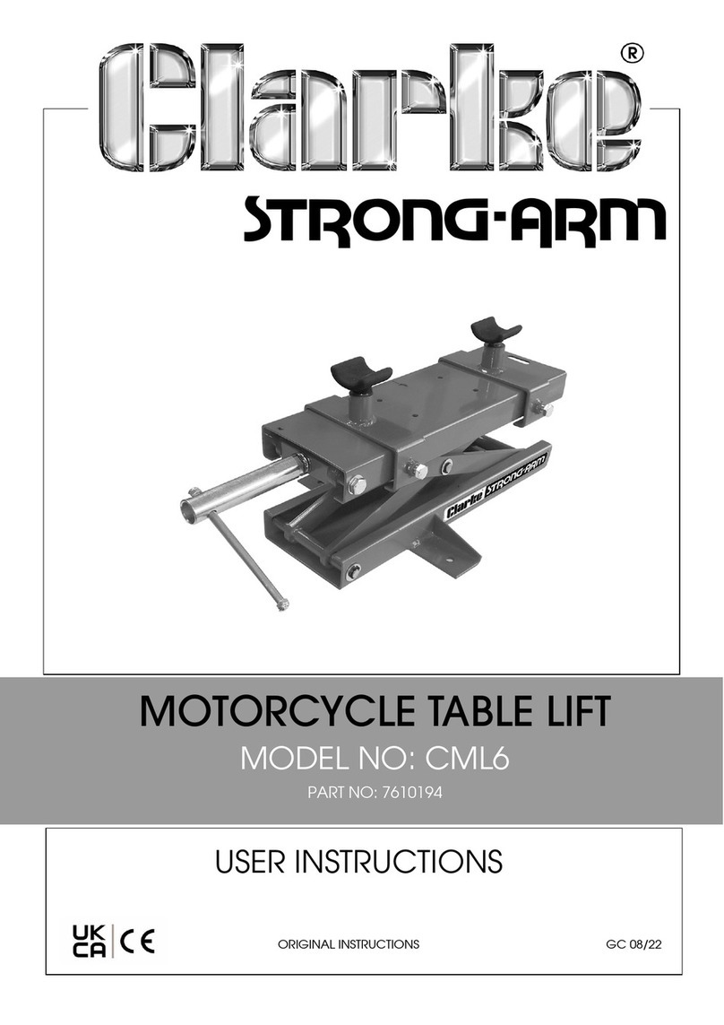 Clarke CML6 User manual