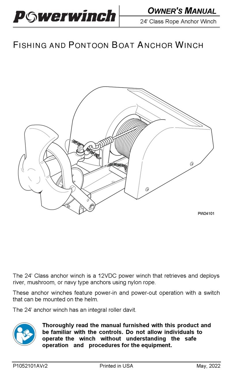 POWERWINCH PW24101 User manual