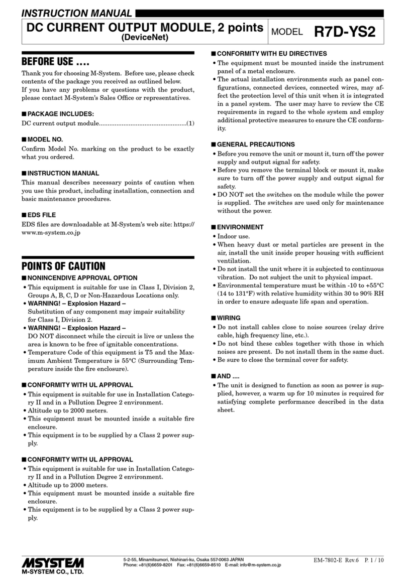 M-system R7D-YS2 User manual