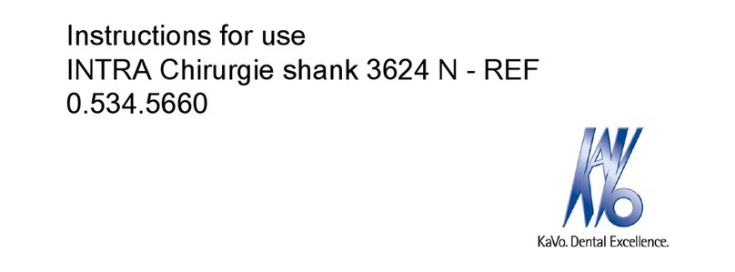 KaVo INTRA Chirurgie shank 3624 N Instructions for use