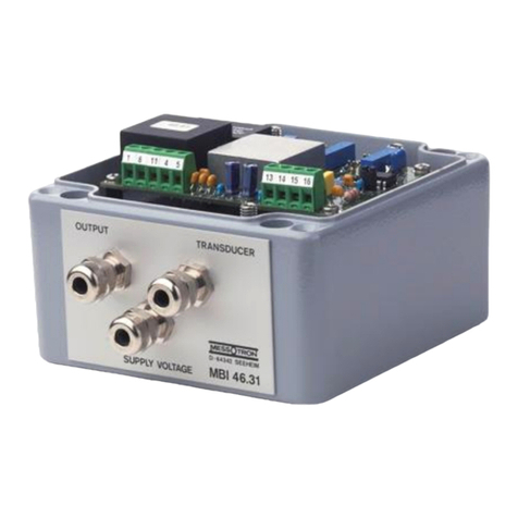 Messotron MBI 46.31 Series User manual