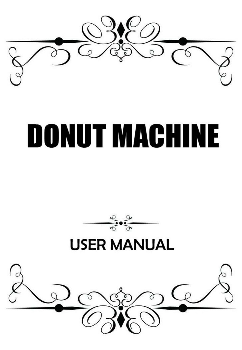 CRT LBD6 DONUT MACHINE user manual