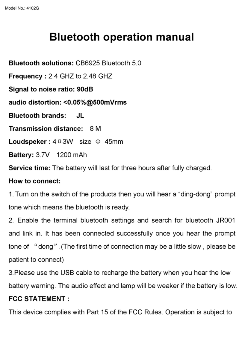 J&R 4102G Operation manual