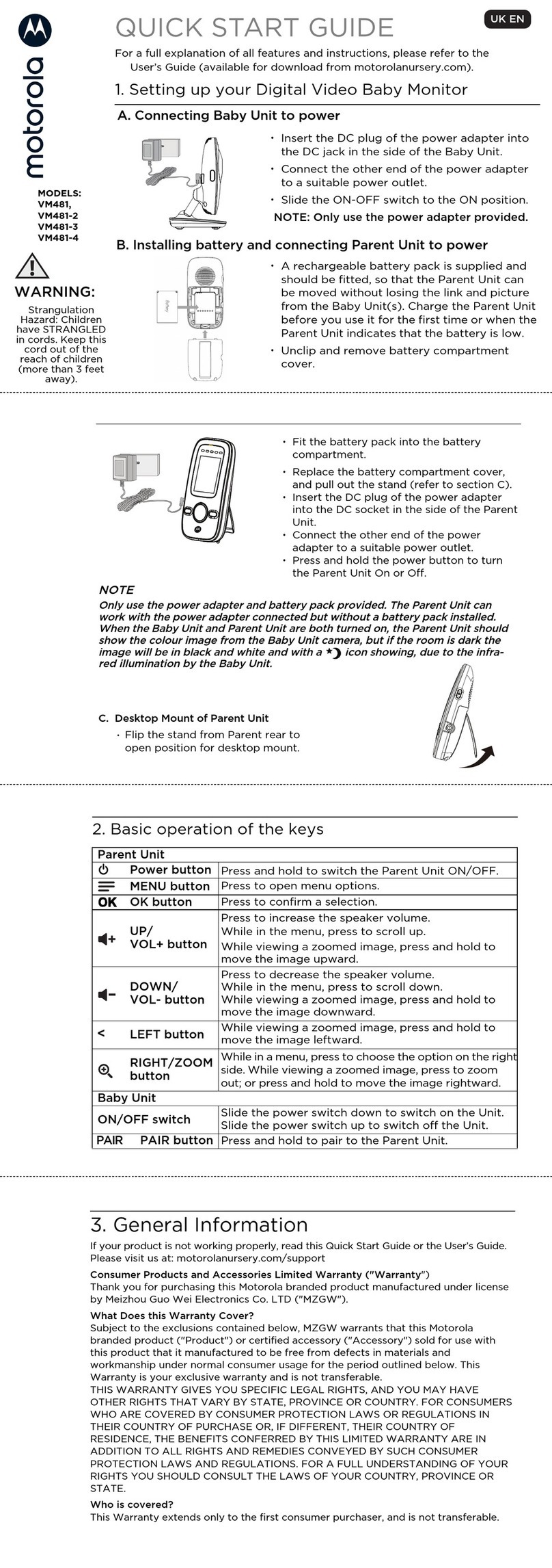 Motorola VM481-3 User manual Motorola VM481-3 User manual
