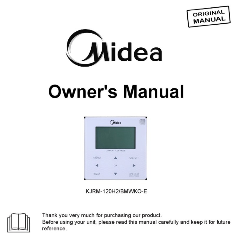 Midea KJRM-120H2/BMWKO-E owner's manual