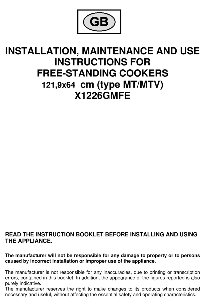 Bertazzoni X1226GMFE User guide
