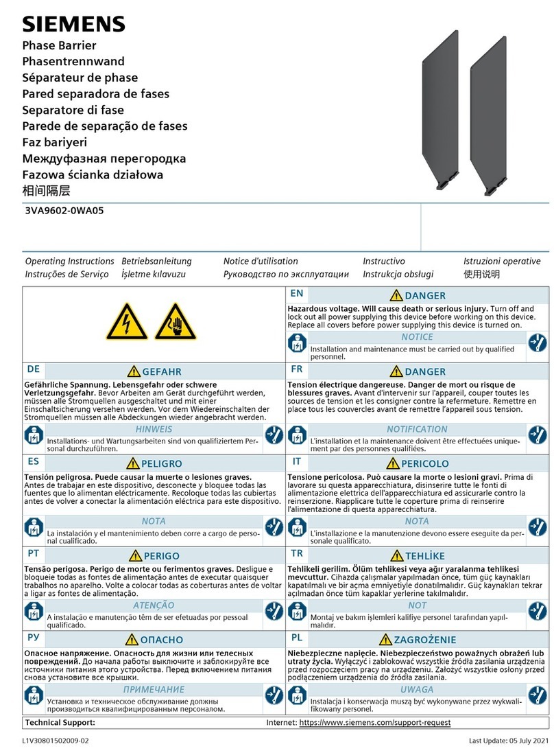 Siemens 3VA9602-0WA05 operating instructions Siemens 3VA9602-0WA05 operating instructions