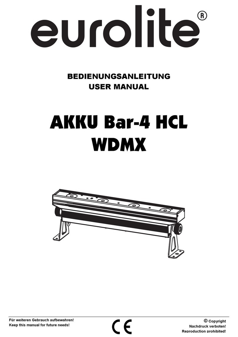 EuroLite AKKU Bar-4 HCL User manual