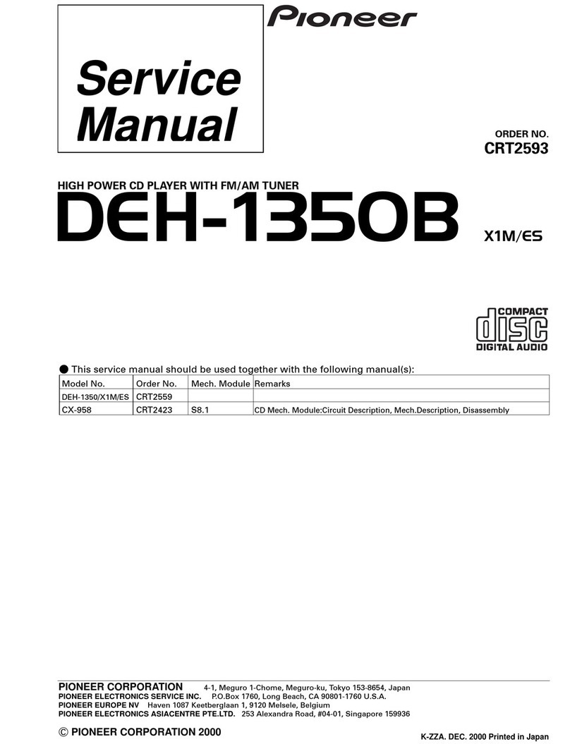 Pioneer DEH-1350B Service manual