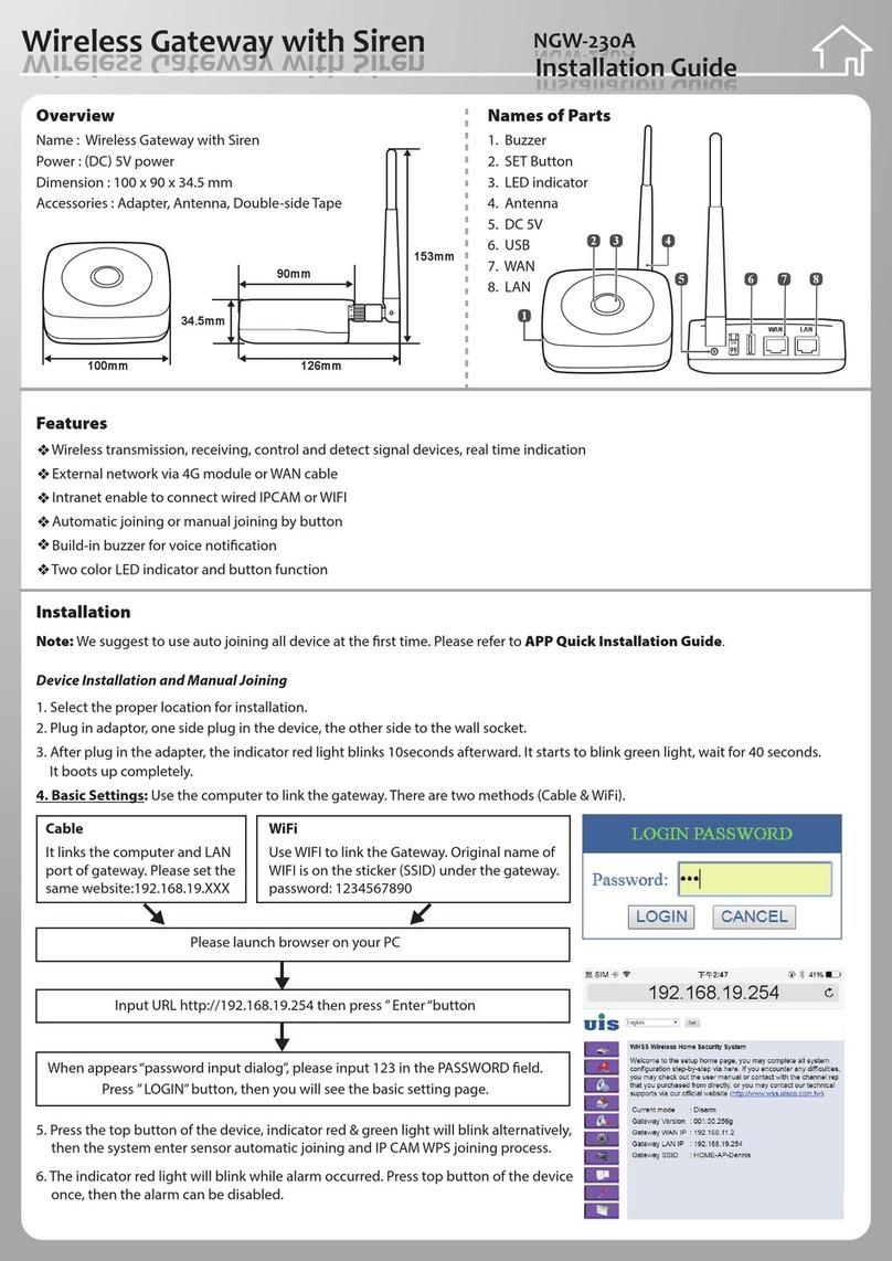 UIS NGW-230A installation guide