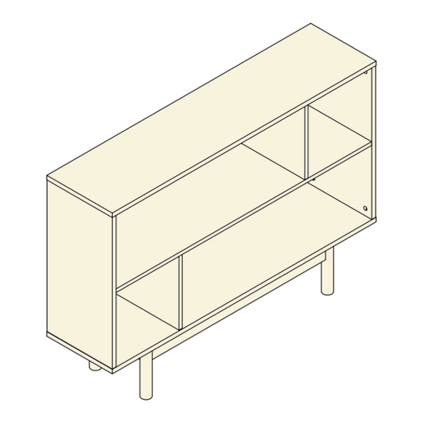 Novogratz BAXTER NVZ-BX2SBK-WH Assembly instructions Novogratz BAXTER NVZ-BX2SBK-WH Assembly instructions