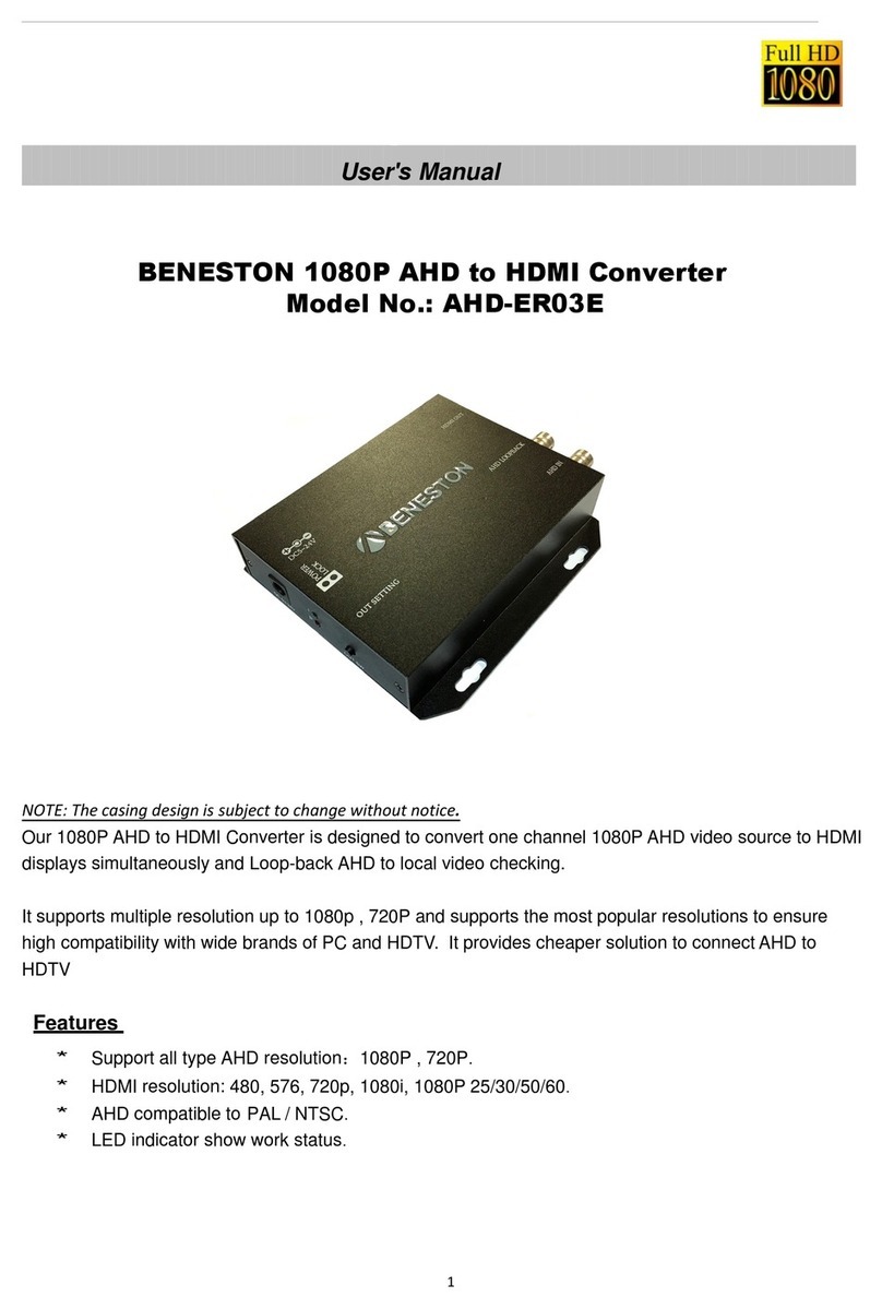 Beneston AHD-ER03E user manual
