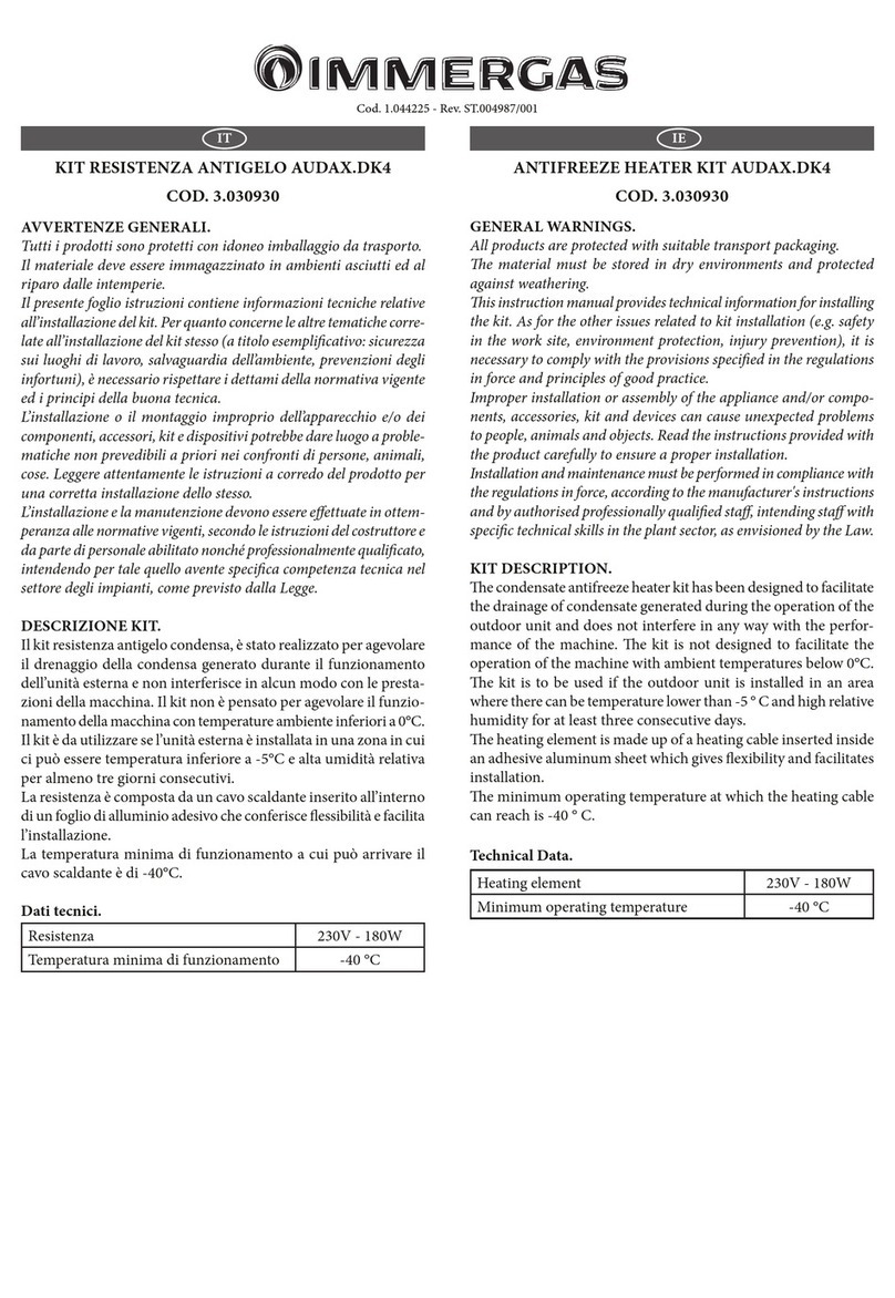 Immergas AUDAX.DK4 manual