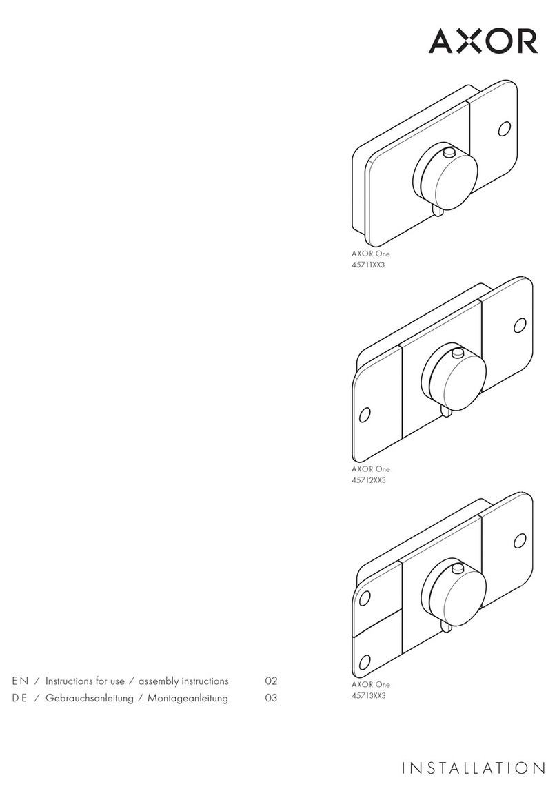 Axor One 45711 3 Series User manual