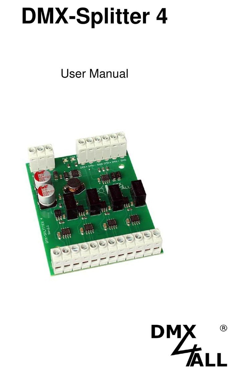 DMX4ALL DMX-Splitter 4 user manual