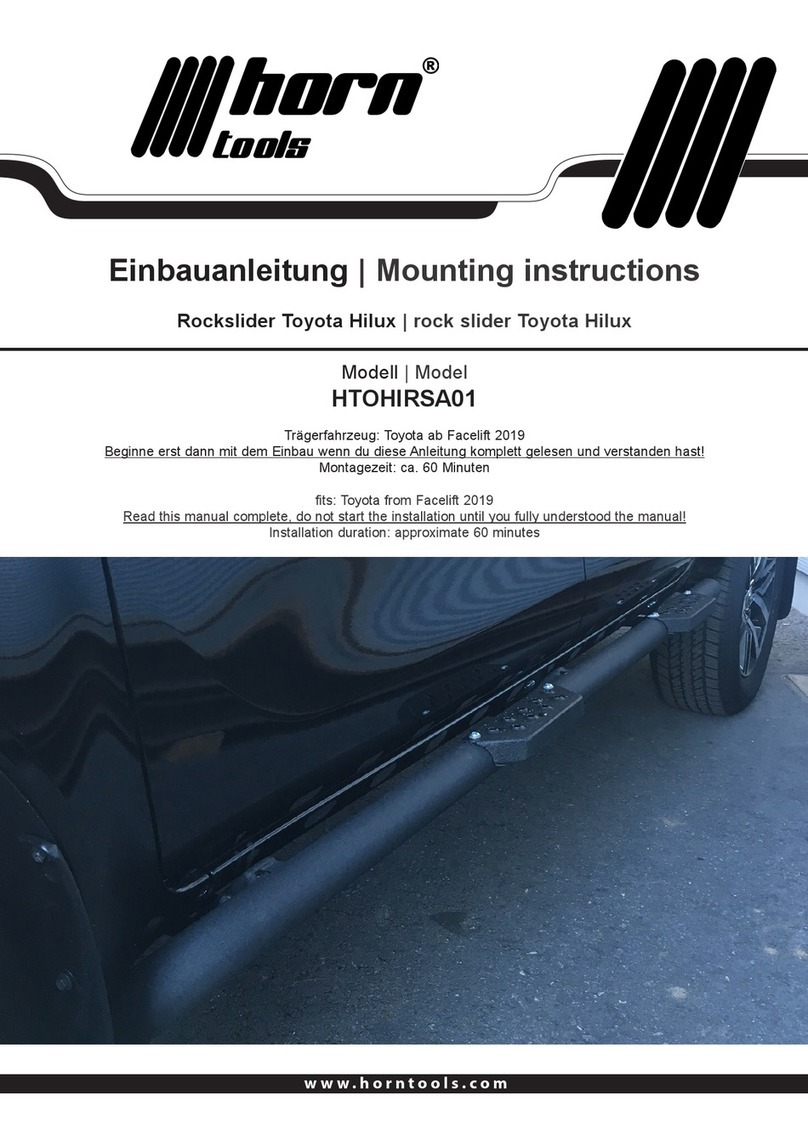 Horn Tools HTOHIRSA01 Mounting instructions