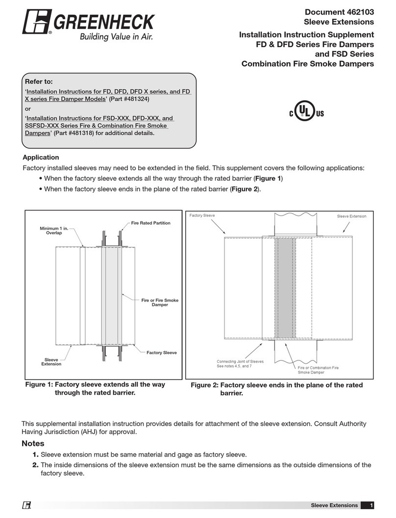 Greenheck FD Series Owner's manual