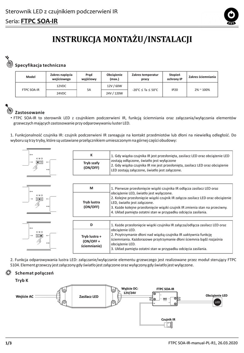 POS FTPC SOA-IR Series installation manual