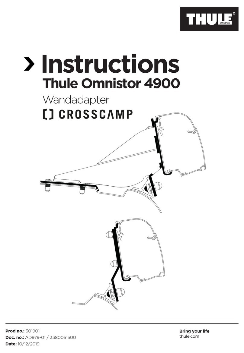 Thule CROSSCAMP Omnistor 4900 User manual