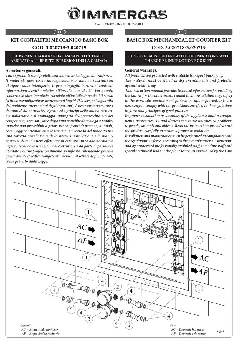 Immergas 3.020718 instruction sheet