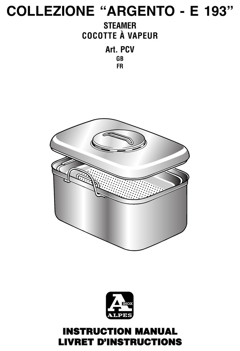 Alpes Inox ARGENTO E 193 instruction manual