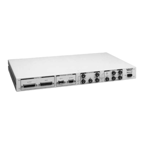 Audio Precision DCX-127 User manual