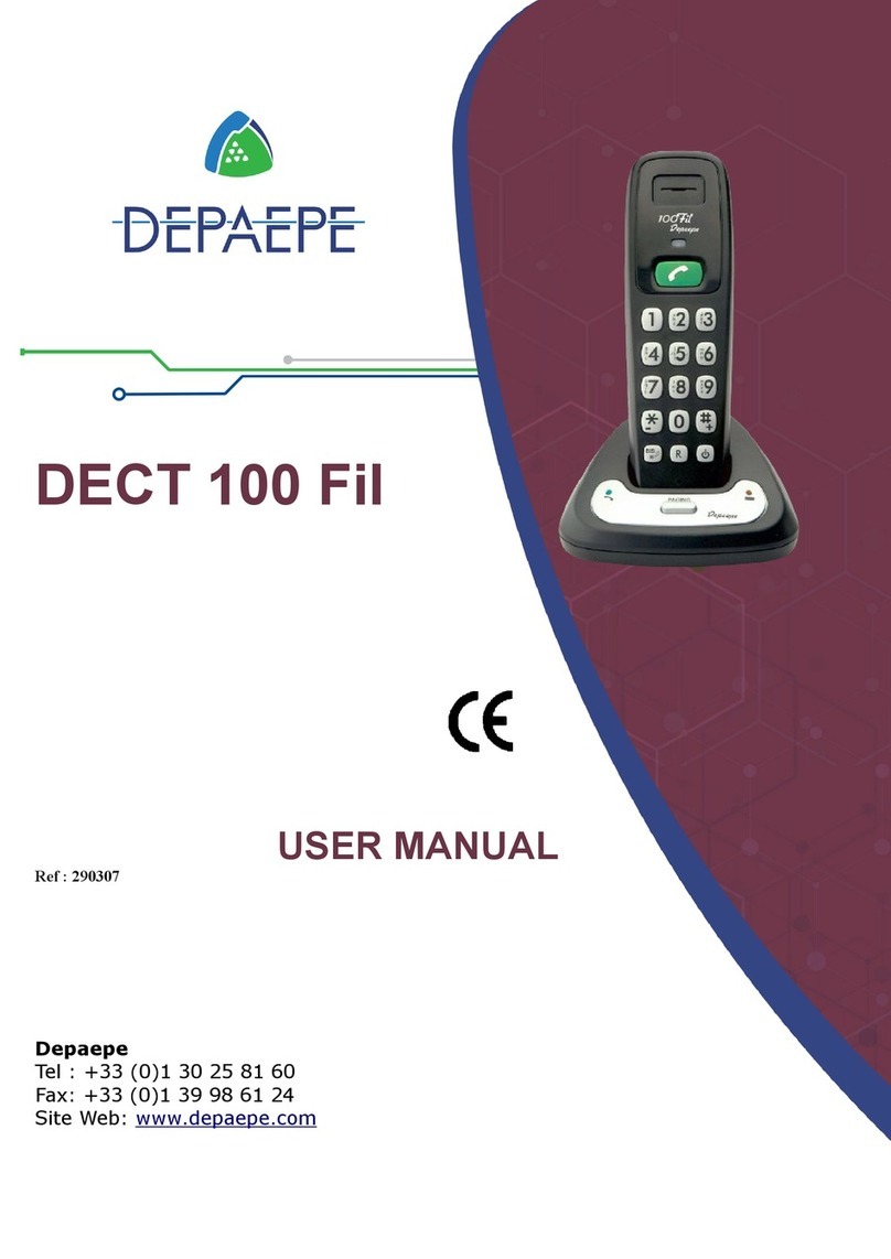 Depaepe DECT 100 Fil user manual