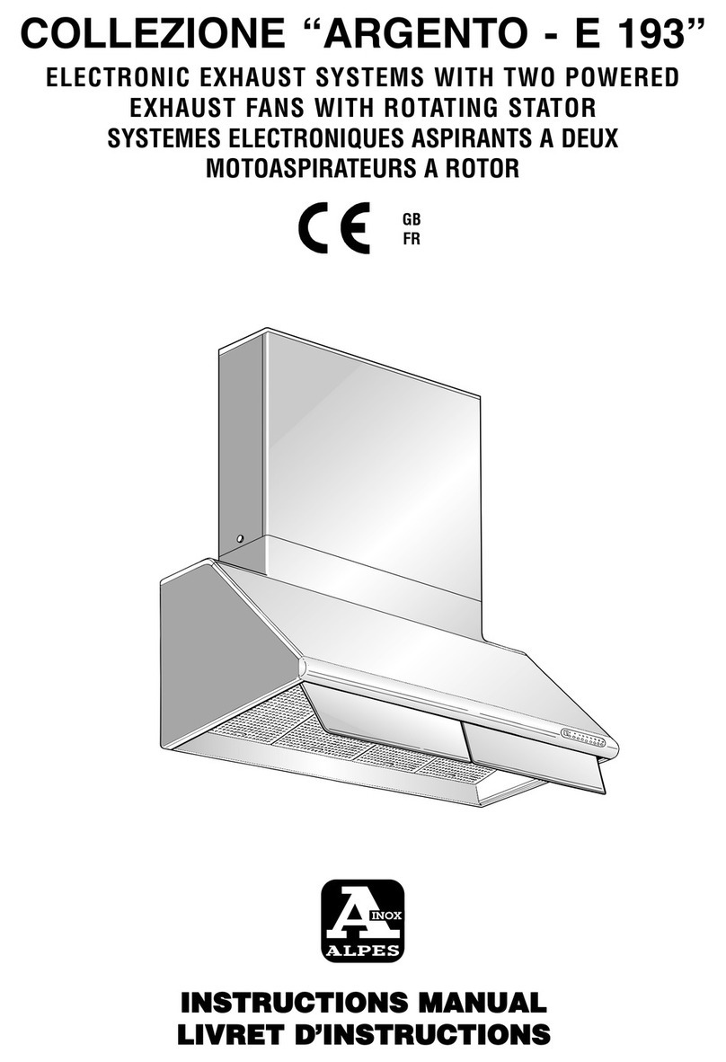 Alpes Inox ARGENTO E 193 instruction manual