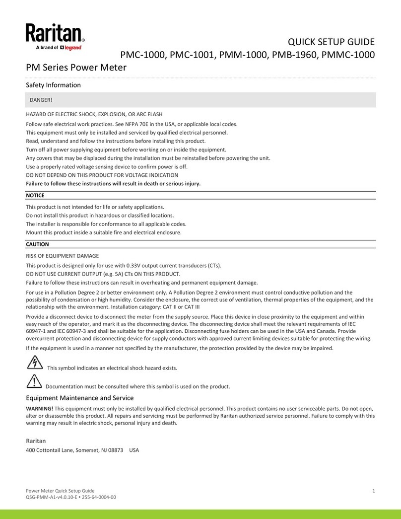 LEGRAND Raritan PM Series User manual
