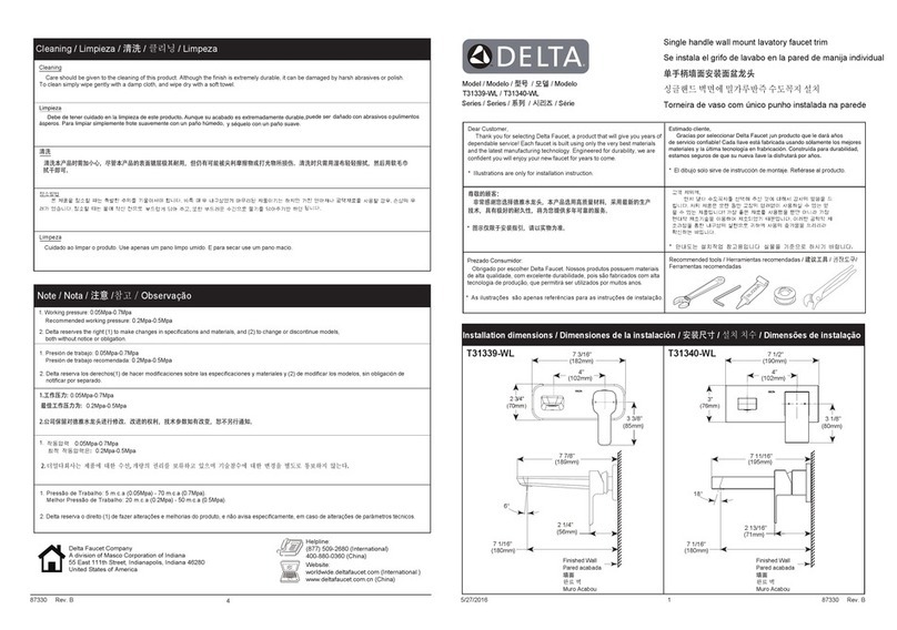 Delta T31339-WL User manual