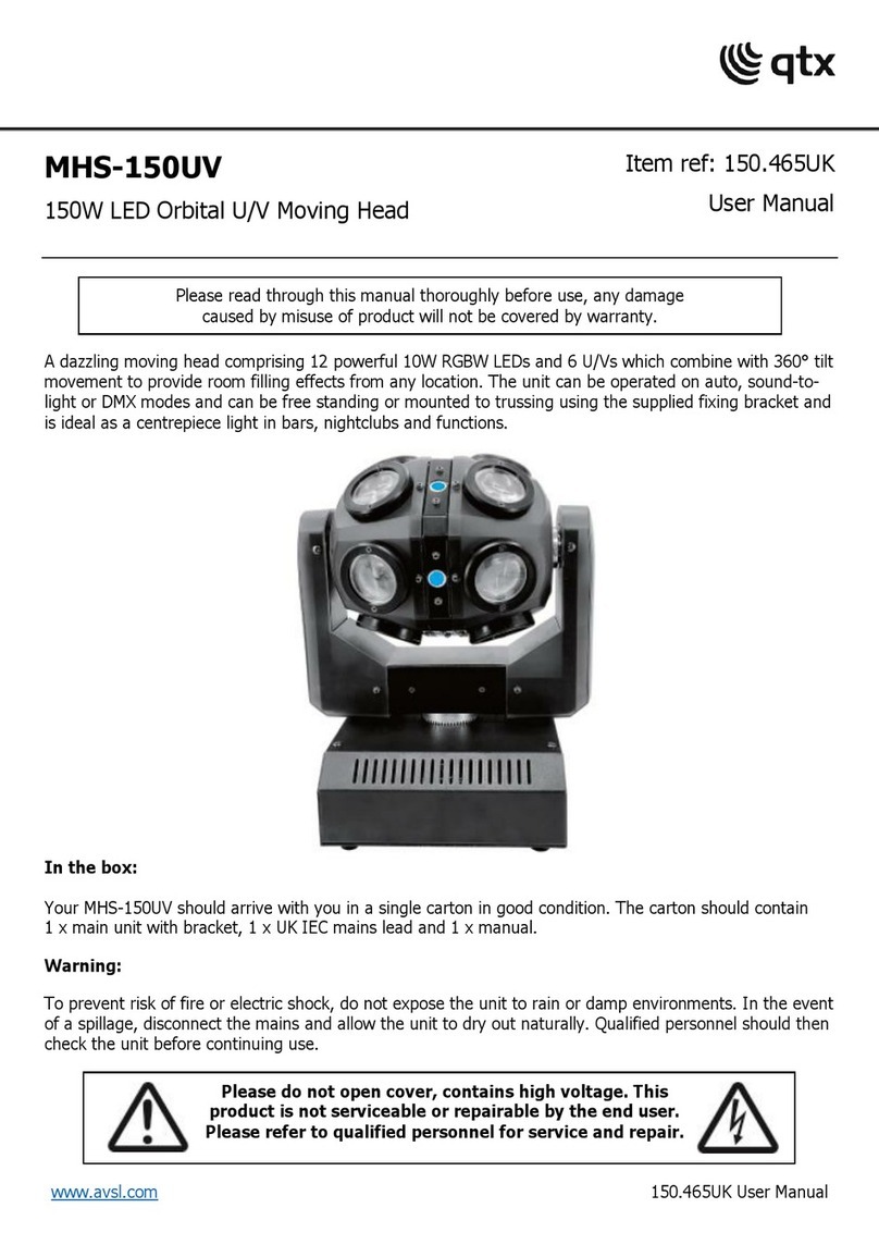 Qtx MHS-150UV user manual