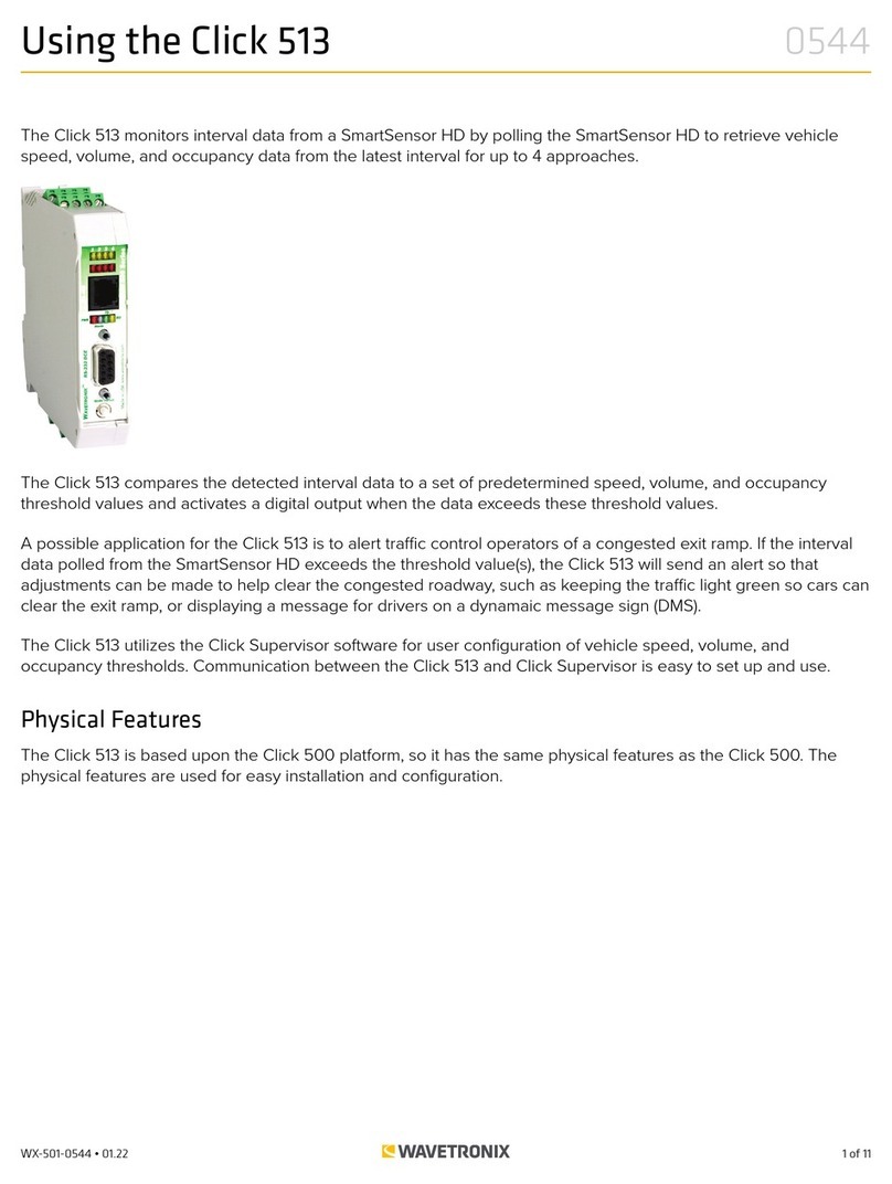 Wavetronix Click 513 Using