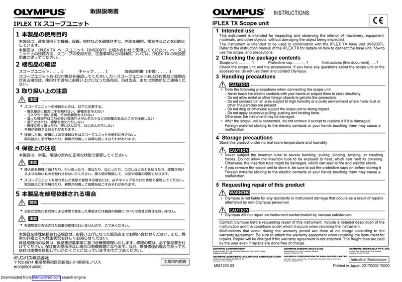Olympus IPLEX TX instructions