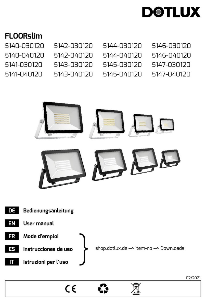 DOTLUX FLOORslim 5140-030120 user manual