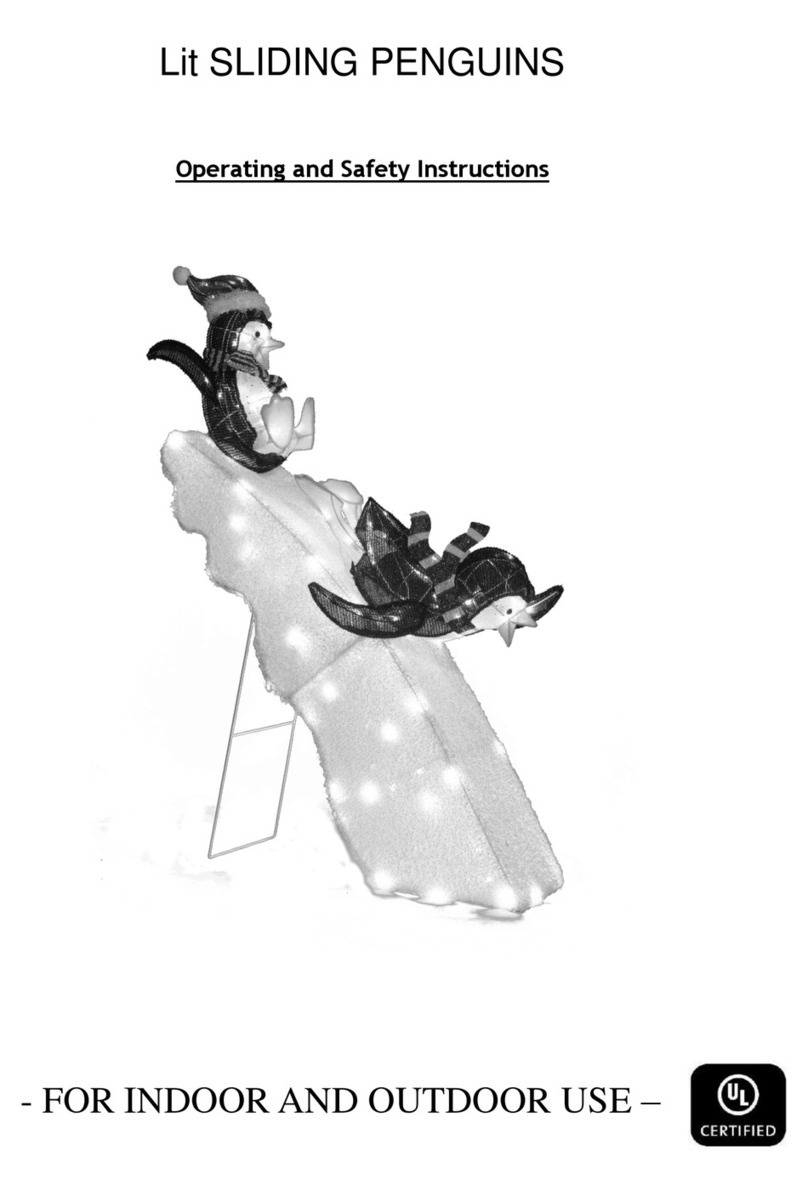 Big Lots Lit SLIDING PENGUINS Operating and safety instructions Big Lots Lit SLIDING PENGUINS Operating and safety instructions