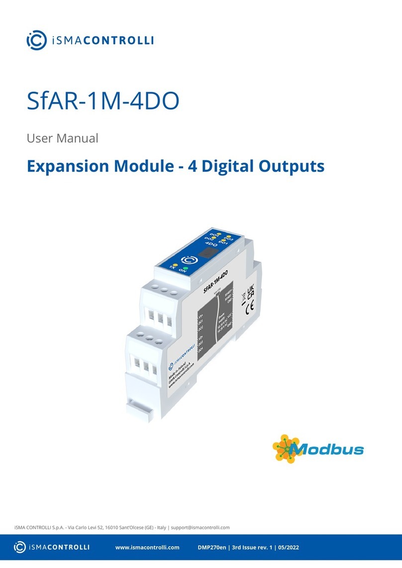 iSMA CONTROLLI SfAR-1M-4DO user manual