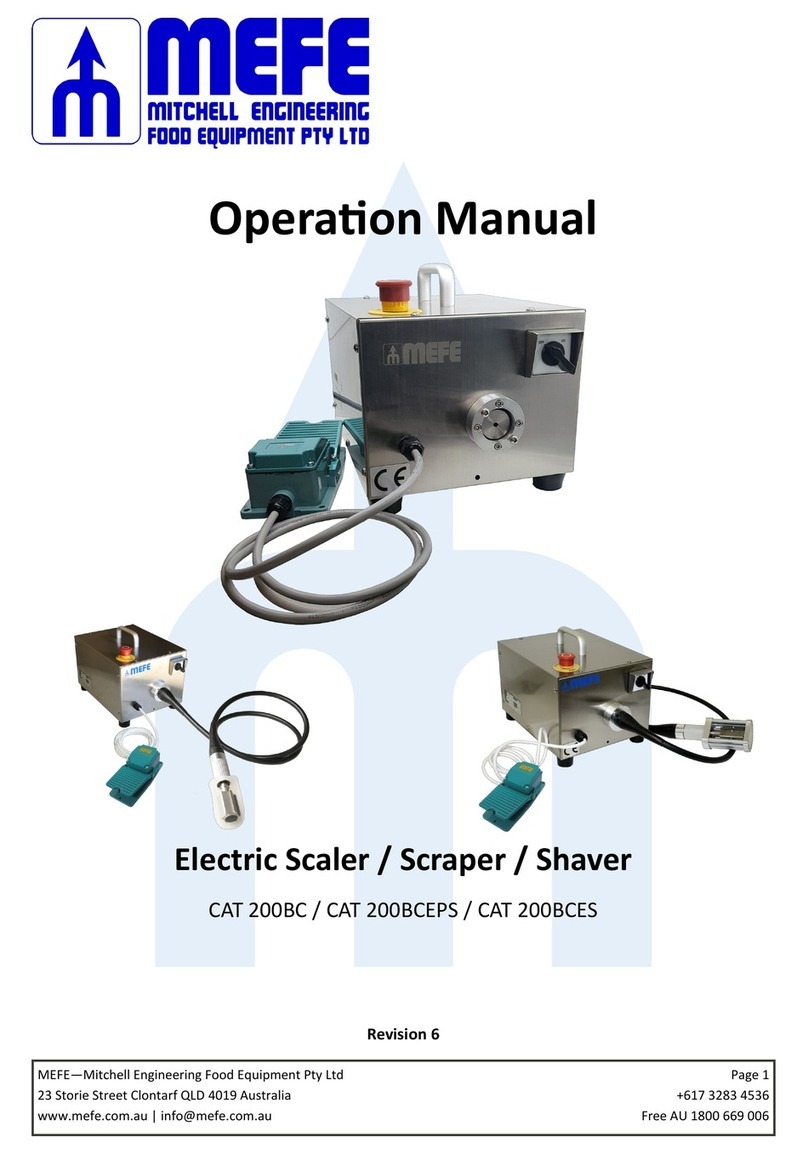 MEFE CAT 200BC Operation manual MEFE CAT 200BC Operation manual