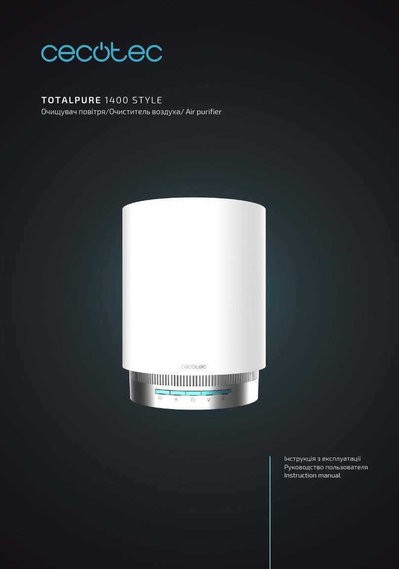 cecotec TOTALPURE 1400 STYLE User manual