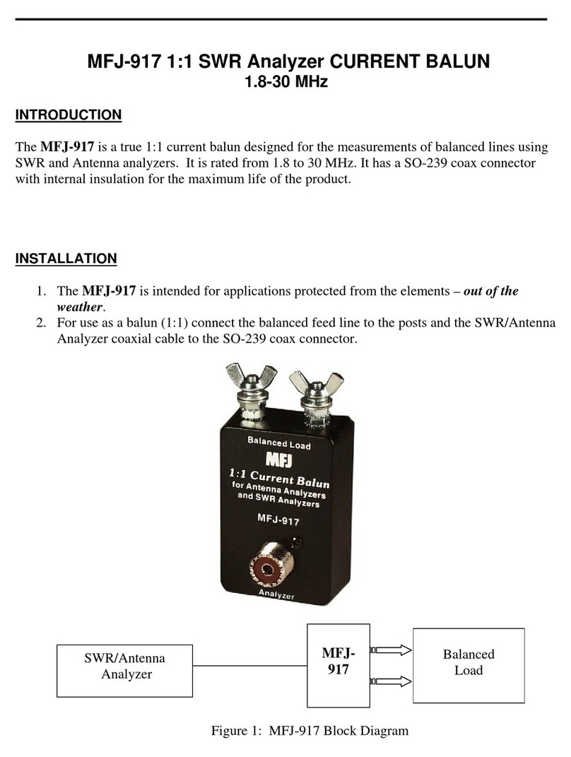 MFJ Enterprises MFJ-917 quick start guide