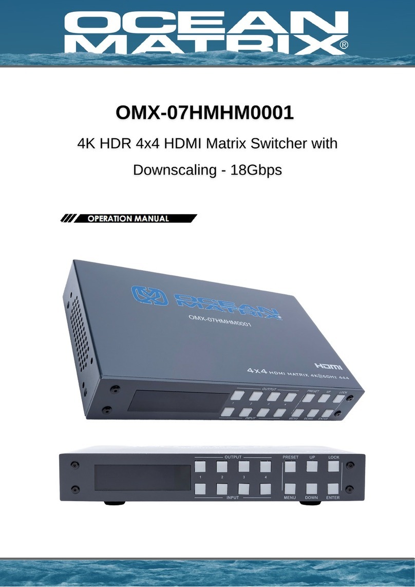 Ocean Matrix OMX-07HMHM0001 Operation manual