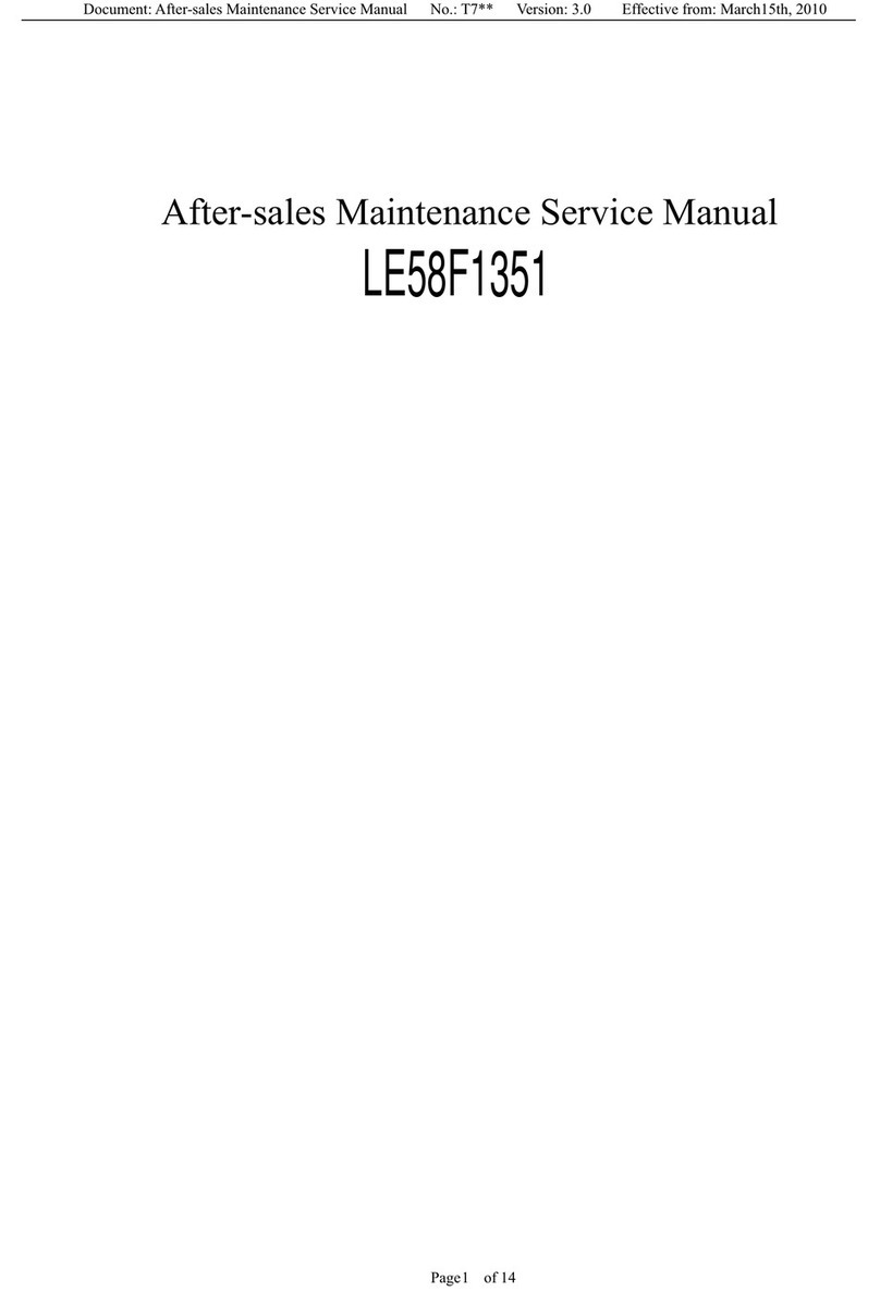 AOC LE58F1351 Maintenance service manual