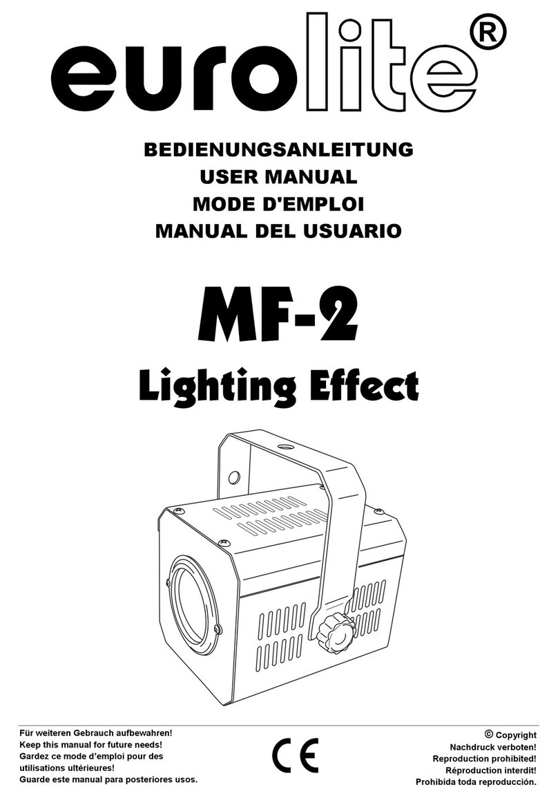 EuroLite MF-2 Lighting Effect User manual